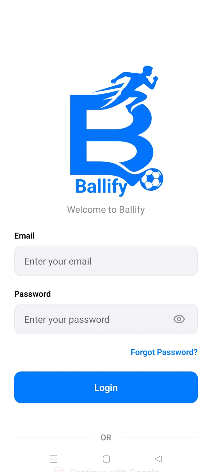 Ballify — صفحة الفريق